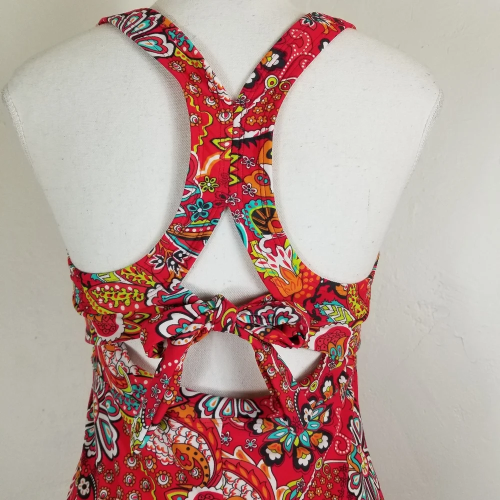 Athleta Salina Paisley Swimsuit dress floral S - Picture 3 of 8